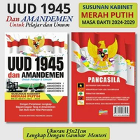 Buku UUD 1945 Dan Amandemen Untuk Pelajar Dan Umum / Buku Undang Undang 1945 A5 (Besar)