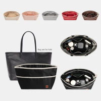 New Satin Insert Bag Fits For Goyard Handbag Bag Liner Women Makeup Bag Support Travel Portable Insert Purse Organizer