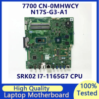 CN-0MHWCY 0MHWCY MHWCY Mainboard For DELL 7700 W/SRK02 I7-1165G7 CPU N17S-G3-A1 Laptop Motherboard 100% Full Tested Working Well