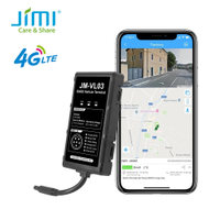 JM-VL03 4G Car GPS Tracker กันน้ำ9-90VDC แจ้งเตือนการติดตามแบบเรียลไทม์ผ่าน APP Web GV20 Tracker สำหรับรถยนต์ Moto
