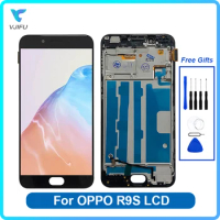 5.5 inch Display For OPPO R9S CPH2059 LCD Screen Touch Panel Replacement R9ST R9SM Digitizer Assembly No / With Frame 100%Tested