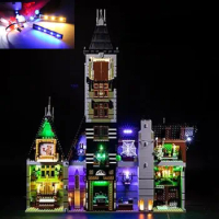 LED for LEGO 10273 Creator Fair-ground Collection Haunt-ed Hou-se USB Lights Kit With Battery Box-(NOT Include LEGO Bricks)