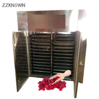 Commercial Dehydrator Machine Oven Dryers For Fruits And Vegetables Red Chili Drying Dried Roaster Machine 12 Trays With Trolley