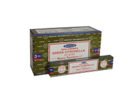 [綺異館] 印度香 賽巴巴 綠香茅- 療癒香 15g Satya green citronella線香 另售印度皂