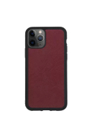 THEIMPRINT IPHONE 12 PRO MAX  SAFFIANO LEATHER PHONE CASE - BURGUNDY
