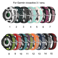 100pcs Silicone Strap Watchband for Vivoactive3 venu Smart Sport Replacement Bracelet Band for Garmin Forerunner 245 245M 645