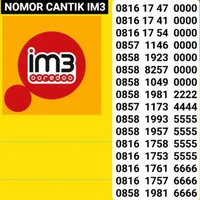 Nomor cantik Indosat Im3 Triple 888 Kwarted 3333 4g plus 0857 1146 0000