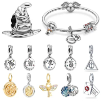 TOP 925 Original Hot Toys Harry Potter Jewelry Charm Bead Fit Pandora Bracelet Plata De Ley 925 Silver Hot Sale Pendant DIY Gift