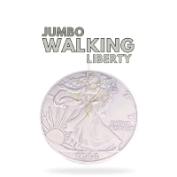 Sulap Jumbo Walking Liberty Coin - Walking Liberty Half Dollar - Jumbo Coin - Koin Jumbo - Coin Magi