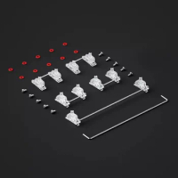 Gateron PCB Screw Stabilizer for Mechanical Keyboard Transparent Silver Plated Steel 4 pcs 2x 1pc 6.25x 7x Game GK61 Anne Pro 2