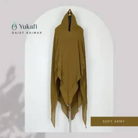 Yukafi - DAISY KHIMAR Hijab Istan Syari Premium Jilbab Pesta Pengajian Haji Umroh Ceruty 2 Layer Jum