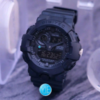 Jam Tangan Pria Digital Digitec DA 2112 T Sport Army Dual Time Original Anti Air Strap Karet Hitam S