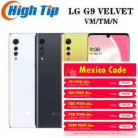 Original Unlocked LG G9 5G LM-G900N G900TM SmartPhone LG VELVET Mobile Phone Snapdragon 765 6.8'' Screen Refurbished Cell Phone