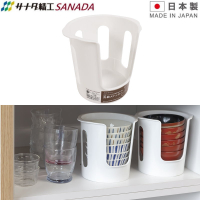 asdfkitty*日本製 SANADA 白色直立式碗架-收納架