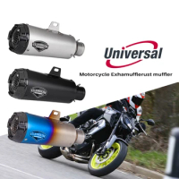 Popular Style Stainless Steel Motorcycle Exhaust Muffler Pipe Exhaust Universal Motorcycle Modified Exhaust Muffler