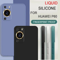 For Huawei P60 Lovely Soft Silicone Liquid Case Shockproof cover for Huawei P50 P60 Pro Caixa De Telefone for Huawei P40 P30 Pro
