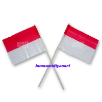 Bendera Plastik Indonesia Merah Putih Kecil Pawai 17 Agustusan / Bendera Pawai Kecil Merah Putih 20 