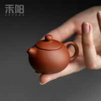 禾陽 迷你可養宜興紫砂壺指尖壺西施壺 小號袖珍茶壺茶具茶寵擺件