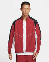 NIKE Men Running Dri-FIT Retro Track Jacket Lari Pria [IF2029-613] A/L TEAM CRIMSON/BLACK/REFLECTIVE