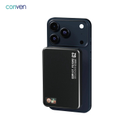 CONVEN PG10MS G2 10000mAh QI2.2 25W 無線充電池-黑色 黑色