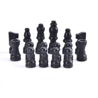32pcs Wooden Chess Pieces Complete Chessmen International Word Chess Set Chess Piece Entertainment Accessories