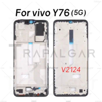 Front Housing LCD Frame Bezel Plate for vivo Y76 5G V2124 Replacement