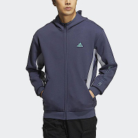 Adidas ST BLOK KNJKT HM5145 男 連帽外套 亞洲尺寸 運動 訓練 棉質 舒適 愛迪達 藍