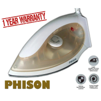 Phison Dry Iron / Seterika Elektrik Phison (PIR-1120) - 1200W / 100% Original Phison / Sirim Approve