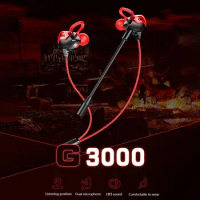G3000 Wired Dynamic Headphone 3.5mm In-ear Noise Reduction Gaming Earphone with Mic for Phone/PC Gaming Headphone