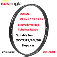 Sunringle DUROC Mountain Bike Accessories Rim 30 35 37 40 42 50 Mtb 27.5/29 Inch Vacuum Welded 28/32H Hoop Wide Aluminum Rim