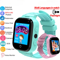 2024 New Kids Smart Watch GPS Tracker SOS Monitor Position Phone GPS Baby Watch Android Children Watch Answer Call