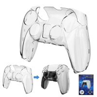 Clear PC Cover For PS5 DualSense Ultra Slim Transparent Protector Case for Sony Playstation5 Gamepad Game Accessories