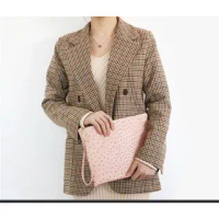 LUXTHER - OSTRICH LEATHER CLUTCH