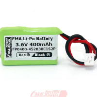 2Pcs Dogtra Battery Li-Po 3.6V 400mAh for Dog Training Collar 23AAAH3 452030C2P