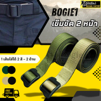 【เก็บเงินปลายทาง】 ☜Bogie1 เข็มขัดยุทธวิธี 1 เส้น มี 2 สี ใส่ได้ 2 ด้าน หัวเข็มขัด ABS♂