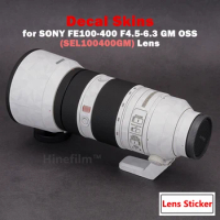 FE100-400GM Lens Premium Decal Skin for Sony FE 100-400 f/4.5-5.6 GM OSS Lens Wrap StickerSEL100400GM Anti-scratch Cover Film