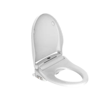 Electronic bidet toilet seat with hot cold mixer for silm dual sprayer