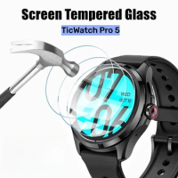 3PCS 9H HD Clear Tempered Glass for TicWatch Pro 5 Screen Protector Protective Glass
