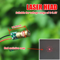 Mini Red Light Graphic Laser Head Module Suitable Voltage DC3-7.4V Laser Pointer Laser Tube RED Dot Laser Diode Circuit Module