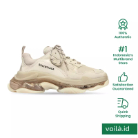 Balenciaga Balenciaga Triple S Clear Sole Sneaker Double Foam and Mesh Beige