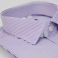 金安德森 紫色條紋窄版長袖襯衫