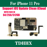 Support System Update Logic Boards for IPhone 11 Pro Motherboard 64/256/512GB Clean ICloud 4G Network Cellular Full Working