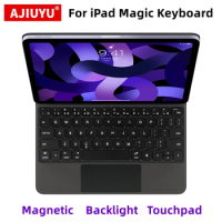Magic Keyboard For iPad Pro 11 12.9 Inch 2022 2018 2021 2020 Air 5 4 10.9 Tablet Magnetic Backlight Smart Keyboard Cover Case