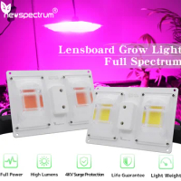 Newspectrum 220V 3500K Full Spectrum LED Plant Lamp For Indoor Planth Flowers Greenhouse Seedlings Lens Grow Light 50W