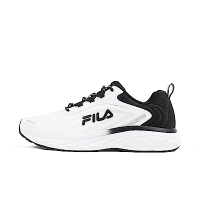 Fila Race Track [1-J925X-100] 男 慢跑鞋 運動 休閒 透氣 舒適 基本款 白黑