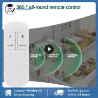 433MHz Rf Remote Control 220V 1/2 Channel Wireless Relay Receiver and On Off Transmitter for Ceiling Fan Light Home Appliance