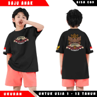 Baju Kaos Anak Edisi Dirgahayu Republik Indonesia Garuda - Hari Jadi Indonesia Ke-80 -  Tshirt Distr