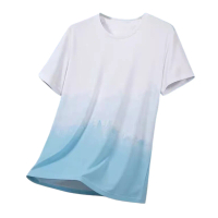 tuoqiaodua Men Tee Shirt Men Shirt Men's Summer Breathable Short Sleeve T-shirt Loose Fit O-neck Spo