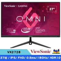 ViewSonic優派 27吋 VX2728 180Hz IPS電競遊戲螢幕