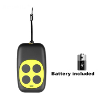 Gate Remote Control Opener 4-Button Copy Wireless Remote Control with Portable Hook Suitable for Barrier Remote Control
